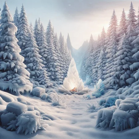 fr0stwrld, snow, ice, around a camp fire