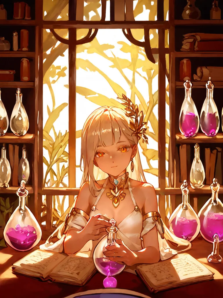 (score_9,score_8_up,score_7_up),high quality,best quality,Highly detailed,highres,1girl,sexy,Herbalist, plant magic, potion brewing, natural remedies, healing salves, botanical knowledge, communion with nature,first-person view,<lora:as109-XL:0.8>,