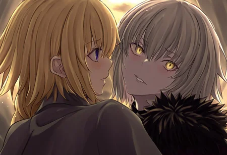 score_9, score_8_up, score_7_up, score_6_up, score_5_up, score_4_up, source_anime, 2girls,
jeanne d'arc \(fate\), jeanne d'arc alter \(fate\),
masterpiece, best quality, very aesthetic, absurdres,