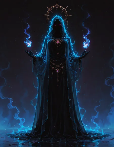 masterpiece, best quality, amazing quality, <lora:DarkFantasy_v3_Buns:0.55>, Spectral Alchemist, translucent cloak, shimmering ethereal flasks, ghostly aura, glowing mist, masterpiece, best quality, amazing quality