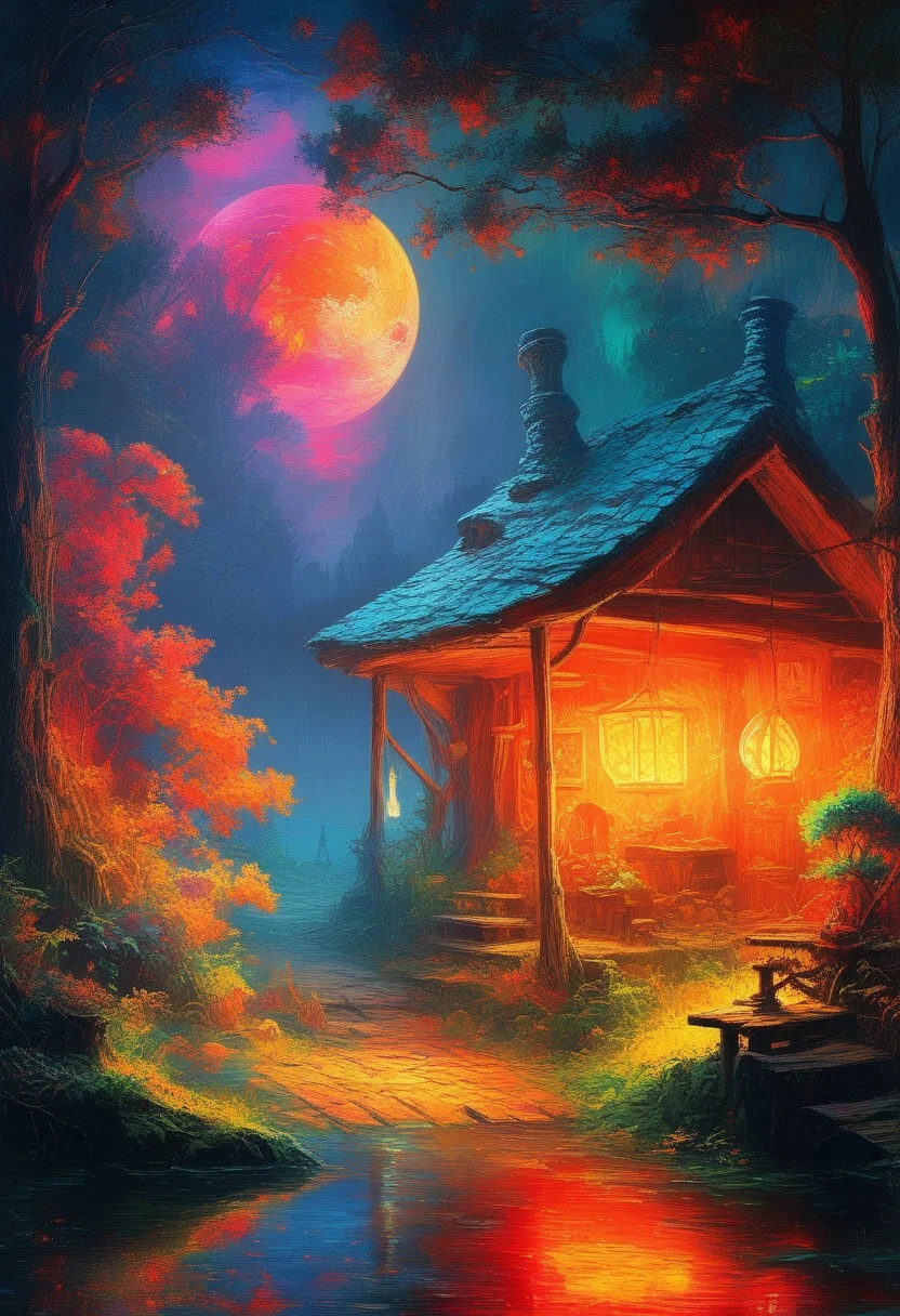 Abstract art. Fantasy. Warm, glowing lights. cozy and welcoming atmosphere. Charming. Intricate details.Work by Ivan Shishkin to Yoshitaka Amanos.
perfection style, vivid colors, colorful, vivid background, midjourneyv6.1,