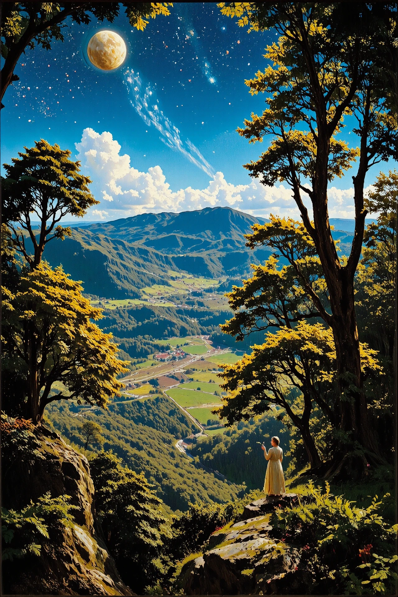 beautiful Colombian landscape, asteroid, woman, multilayer paint splash style, <lora:Hand v2:1> <lora:Anti-Blur:1> <lora:Insane Detail Slider:0.5>   <lora:Flux.1_Turbo_Detailer:0.6>   <lora:flux-photo-transparent_Alpha_1.0:0.8> <lora:flux.1_lora_flyway_Epic-detail_v2:1>   <lora:Painterly01b_CE_FLUX_AIT:0.8> pntrlyCE_style