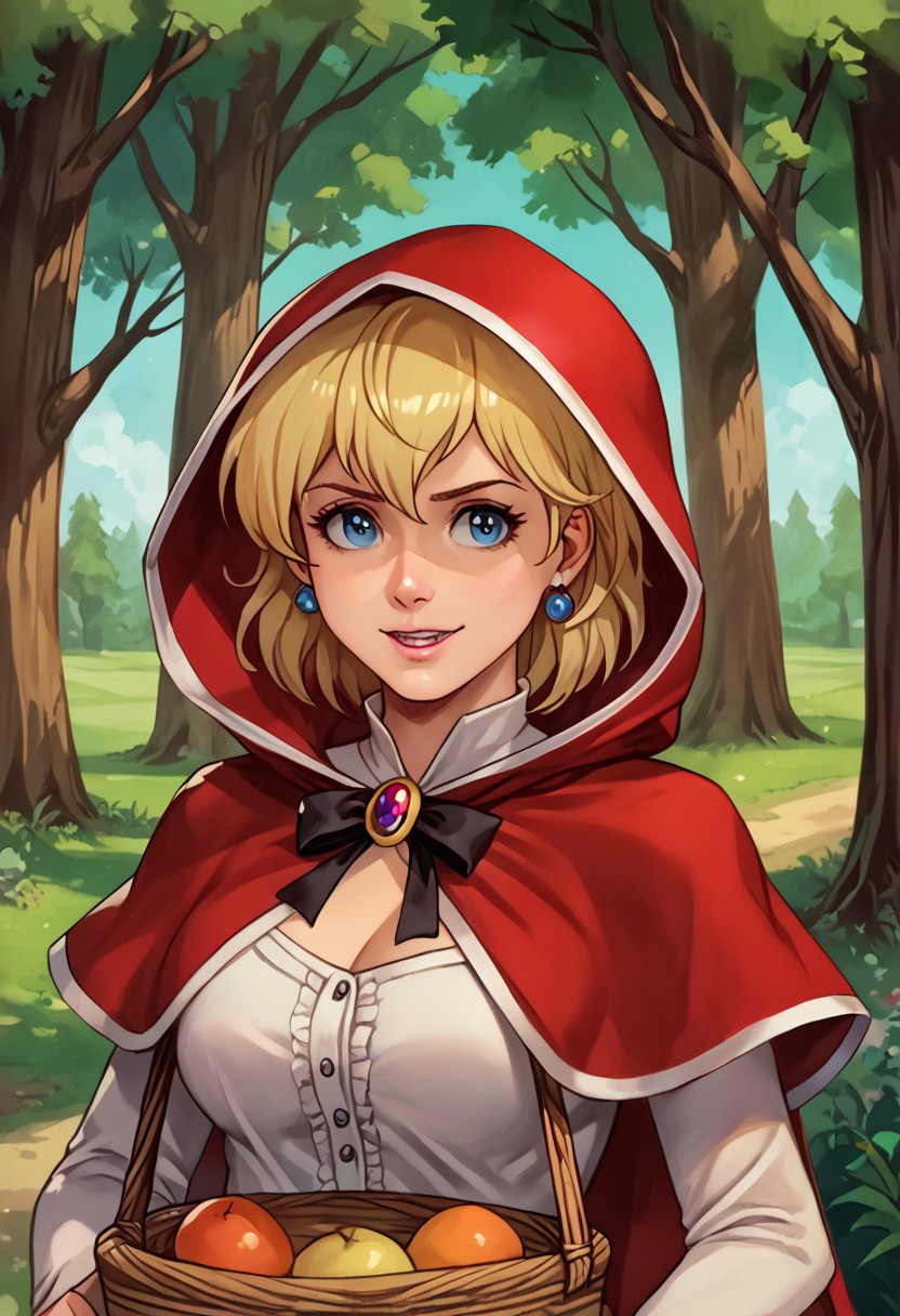 score_9, score_8_up, score_7_up, source_anime,
, (best quality) , (highly detailed) ,masterpiece ,absurdres ,detailed face ,beautiful face ,
<lora:pony_xl_Hildegard:0.8>,Hildegard,score_9,score_8_up,1girl,female,kawaii,solo,short hair,earrings blond hair
,<lora:alice-cosplay-ponyxl-lora-<lora:little-red-riding-hood-cosplay-ponyxl-lora-nochekaiser:1>, littleredridinghoodcosplay little red riding hood \(grim\) \(cosplay\), red hood, basket, hooded capelet, red capelet, holding basket, red cloak, hood,, (portrait, upper body), solo focus, seductive smile, looking at viewer, forest, tree <lora:NidaleeLoLXLv2:0.8>
OverallDetail