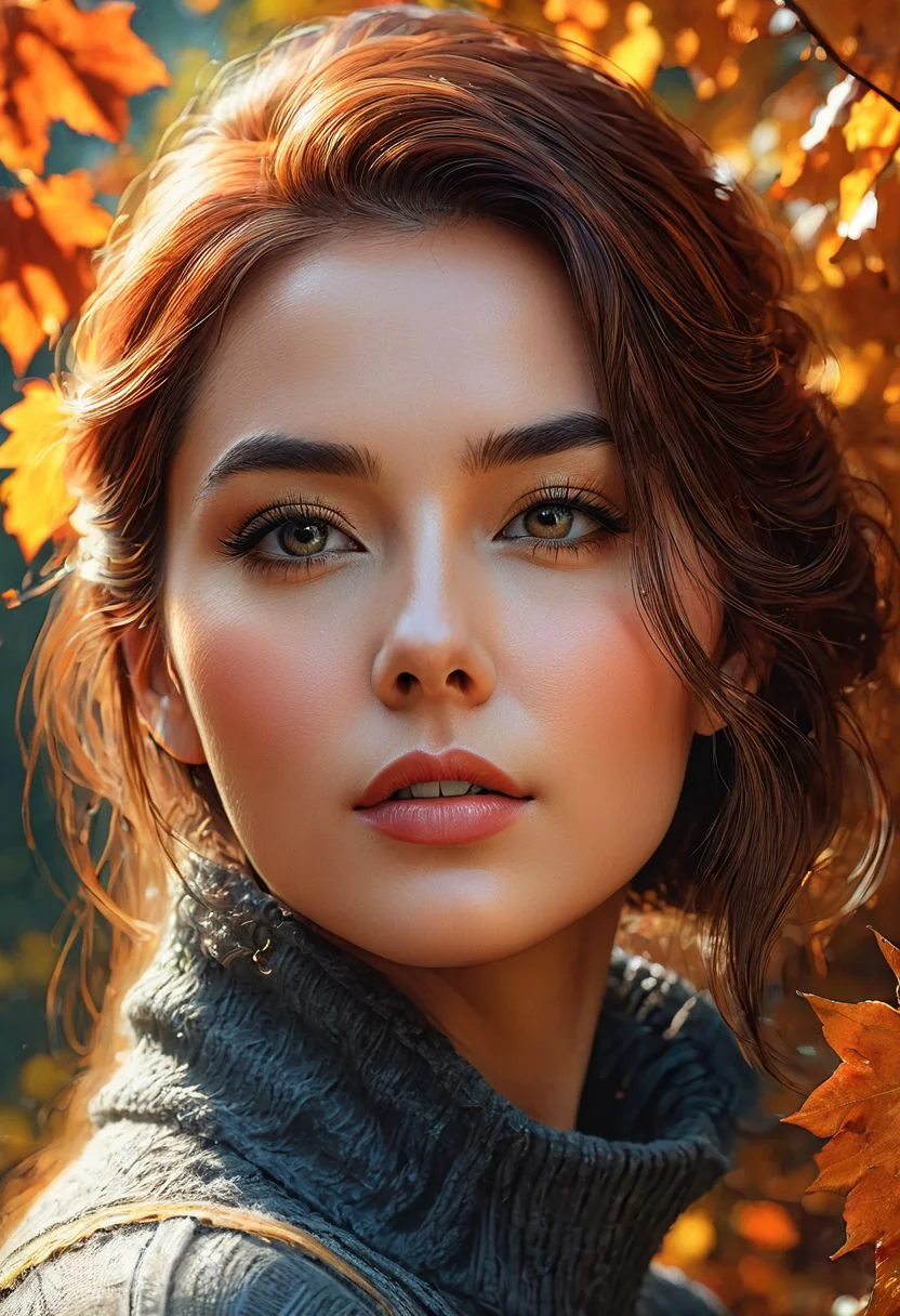 masterpiece, close-up, portrait, girl, background nature autumn, crayons, pencils, 8k digital art,
Artgerm, Steven DaLuz, imon Prades, Guweiz, John Berkey,, ultra hd, realistic, vivid colors, highly detailed, UHD drawing, pen and ink, perfect composition, beautiful detailed intricate insanely detailed octane render trending on artstation, 8k artistic photography, photorealistic concept art, soft natural volumetric cinematic perfect light