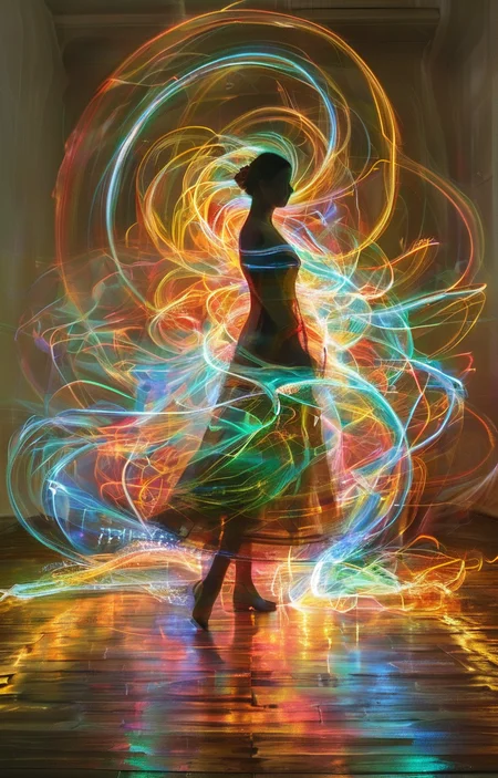 masterpiece,best quality,<lora:tbh247-sdxl:0.9>,illustration,style of Light painting portrait of Housework robots
