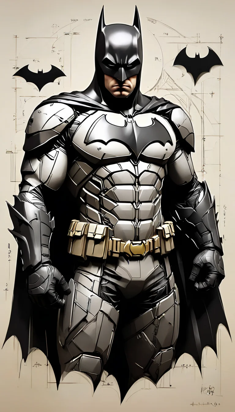 sketch_sheet, a drawing of a Batman, ((black and white:1.5)), (paper background:1.5) golden ratio, detailed, sharp focus, intricate, still, dynamic, full color, attractive, cinematic, highly saturated colors, surreal, open intriguing, very inspirational, glowing, magical, thought fascinating, creative, positive, unique  <lora:sketches-sdxl:1>