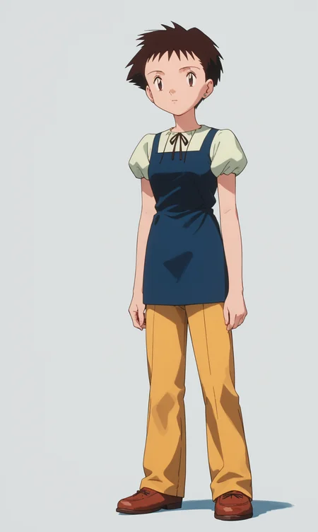 score_9, score_8_up, score_7_up, 1girl, solo, source_anime, pkmArielle, short hair, brown hair, solo, short  short sleeves,  brown eyes<lora:pkmArielle:1> full body, simper background, white background,