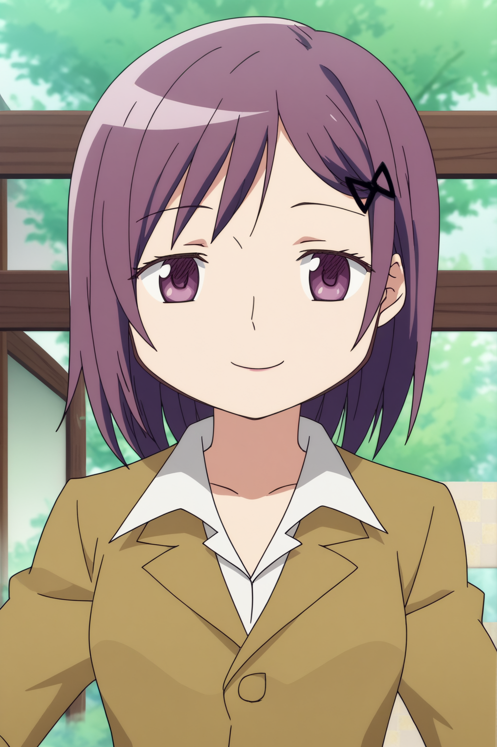 rating_safe,  anime screencap, consistent background,   Junko Kaname, light smile, upper body  <lora:Madoka-Junko_Kaname-PDXL:0.8>,