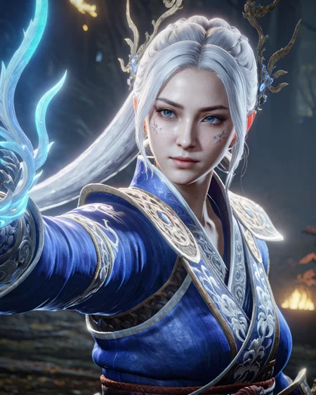 1girl,white hair,blue niohxlguardiansprt,WILD,epic,cinematic,128k uhd, <lora:niohxlguardiansprt:1>,raw photo,masterpiece,awardwinning,trending on artstation,intricate details,official art,wallpaper art
