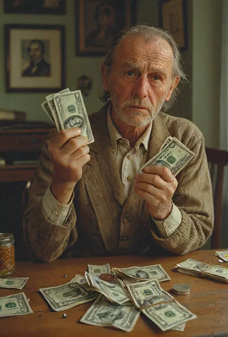 I needed money 'cause I had none, i fought the law and the law won, <lora:Wizards_Vintage_Cinematic_scene:0.4>, <lora:EldritchCandids1.1.2:0.6> <lora:tbh172-sdxl:0.4>