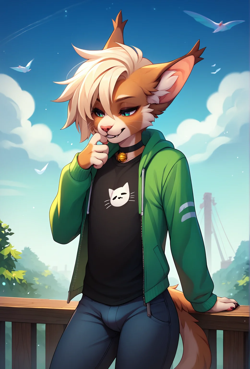 score_9, score_8_up, score_7_up, score_6_up, score_5_up, score_4_up, <lora:fluffkevlar_style_ponyXL_v1:1.0>, rating_safe,
1boy, cat, furry, anthro, femboy