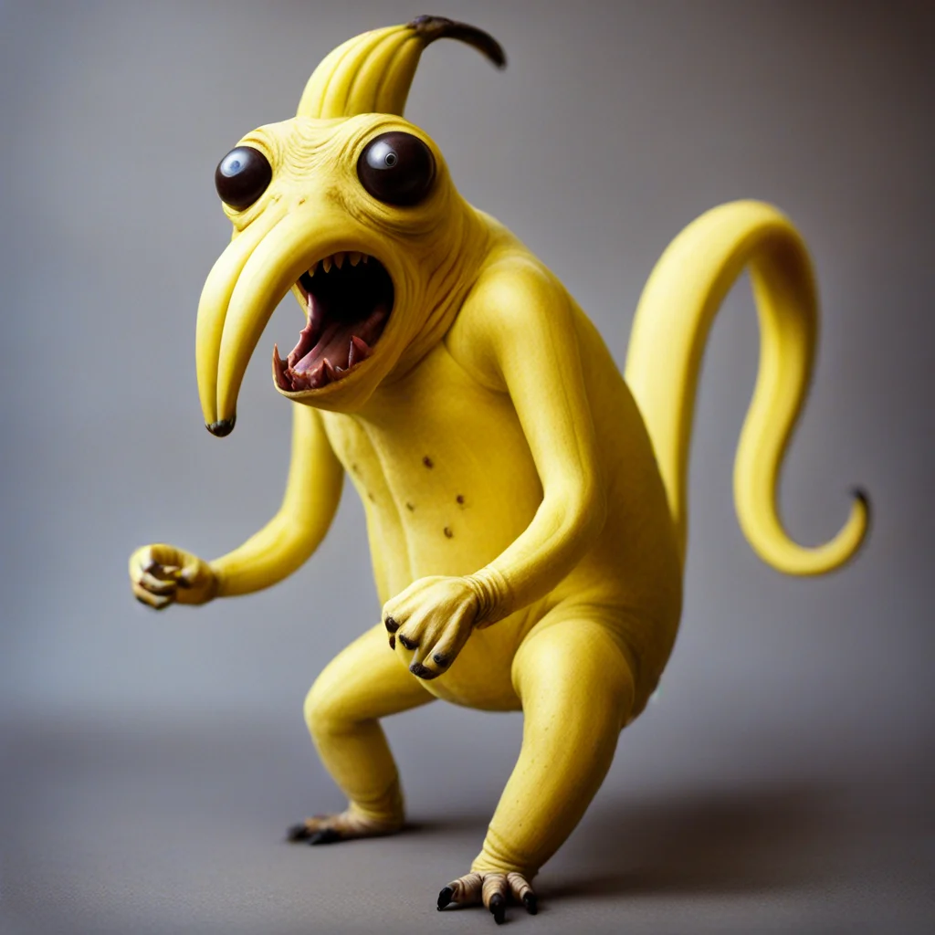 <lora:fx-monsters-xl-mrey-nocap:1> banana creature