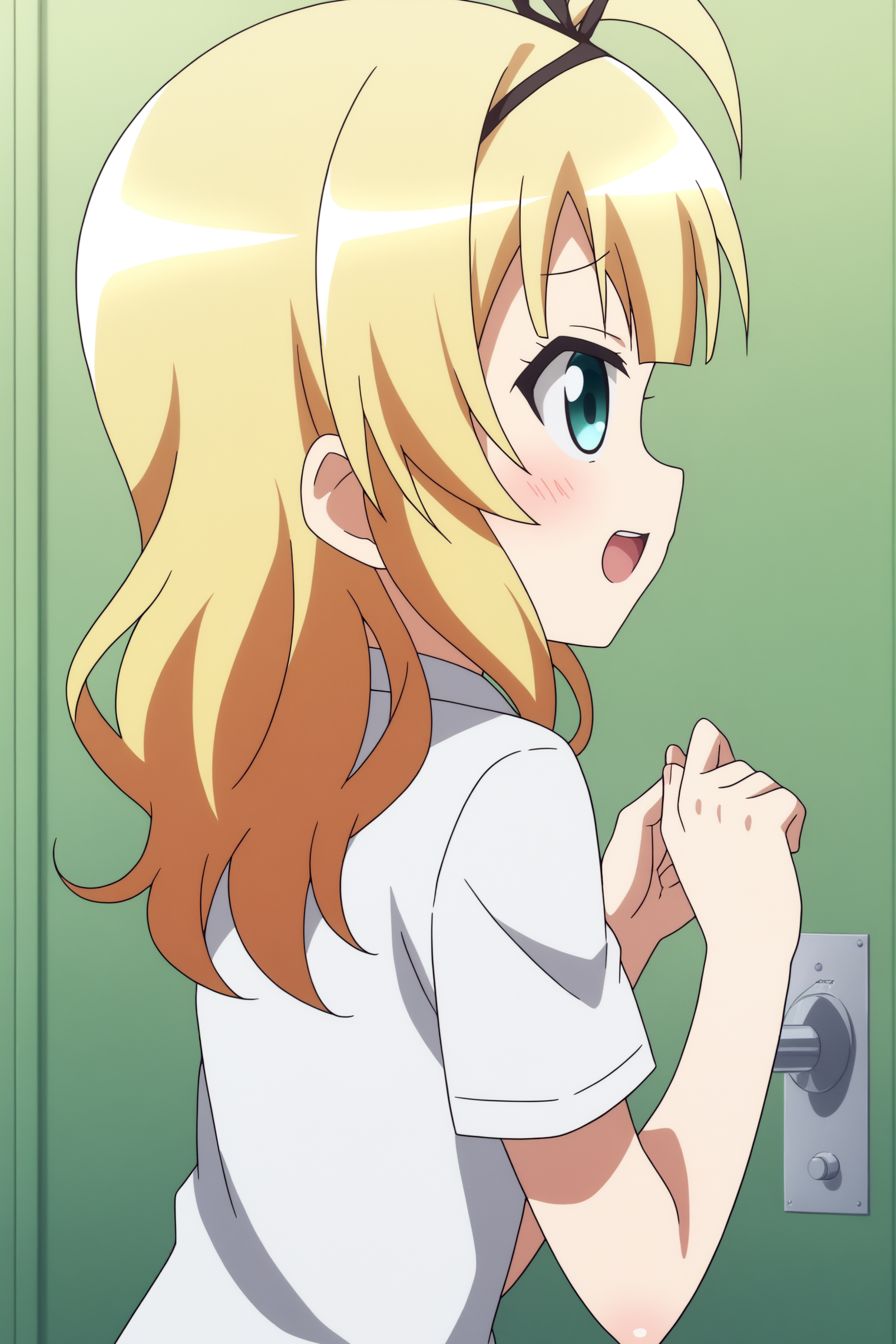 solo, anime coloring, Sharo Kirima <lora:Gochuumon-Sharo_Kirima-PDXL:0.8>
