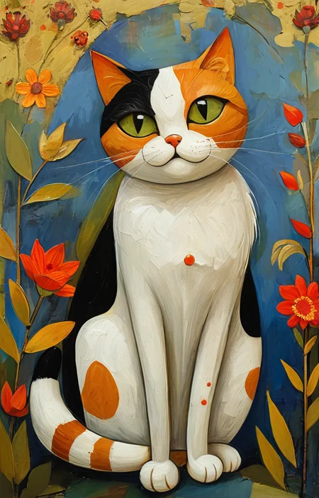 masterpiece,best quality,<lora:tbh146-sdxl:0.7>,portrait of a lazy cat