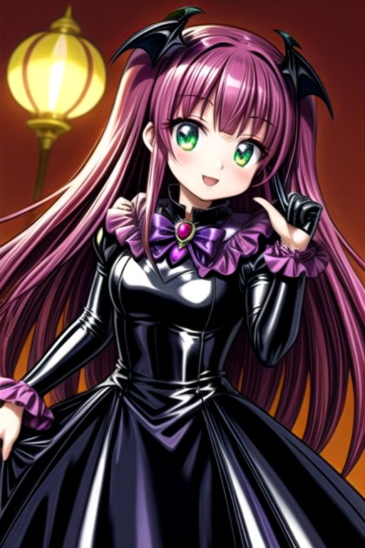 Bad_End_Precure, evil corrupted princess wearing dark pastel (ruffled:1) (gleaming latex:1) gown with (long latex vampire cloak:1) and latex gauntlets, soft lighting, ruffles,
(vmpr),
<lora:more_details:1>,