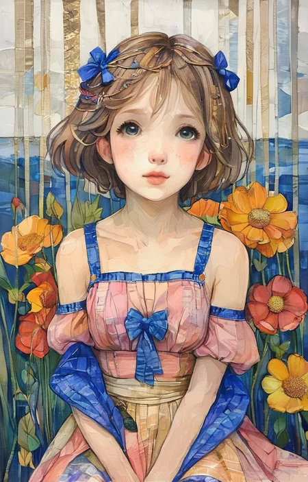 masterpiece,best quality,<lora:tbh256-sdxl:0.9>,illustration,style of Alida Akers portrait of idolmaster cinderella girls,