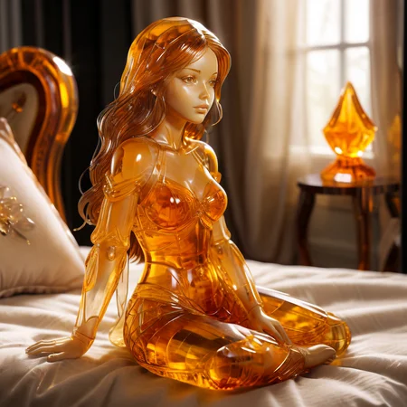 add detail ambr1 crystal woman in bedroom only amber<lora:ambr1:1> <lora:add-detail-xl:1>