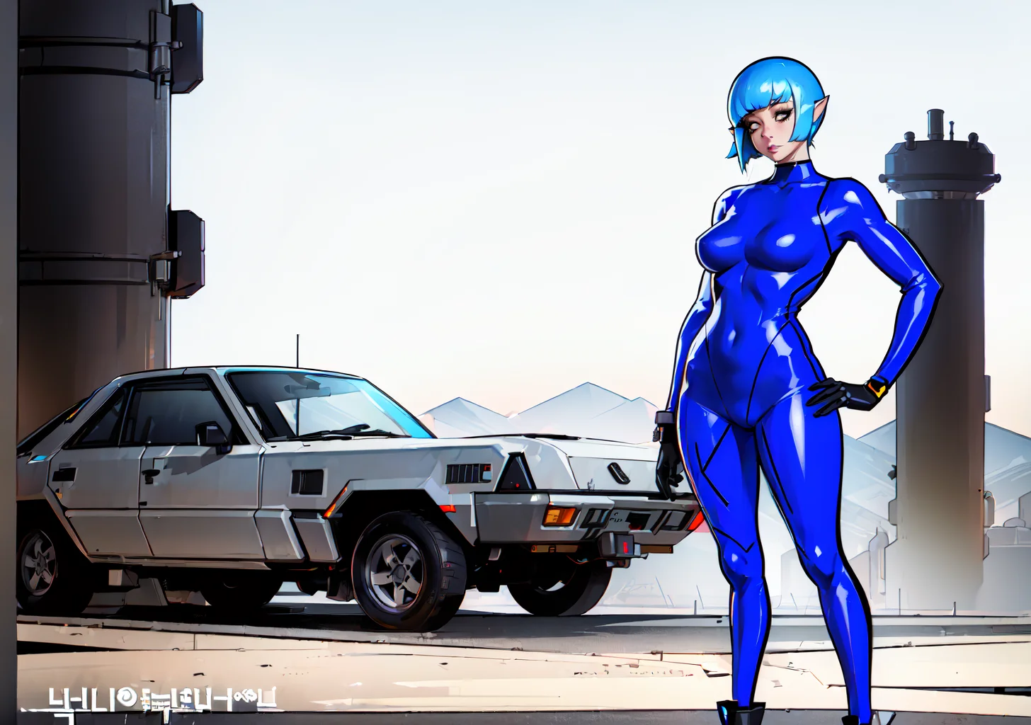 (full body:1.4), poster, epic scenery, (masterpiece), (best_quality), (ultra-detailed), (illustration), (welcoming), bokeh,1girl, (electronic fire thief:1.3), (in a desolate nuclear fusion plant:1.3), full body, yellow hair, bombshell hime cut,low-tied long hair, matte magenta eyes, [:skimpy costume design:0.2], , narrow waist, tall, perfect hourglass figure,skindentation, (plugsuit:1.2), korean, official art, vivid color, finely detailed, hyper detailed, 8k, high resolution illustration, absurdres, intricate detail, <lora:bombshell:1>
