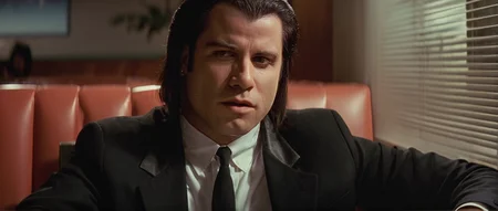 cinematic film still of <lora:Pulp Fiction style:1>
Vincent Vega a man in a suit and tie shot by a gun,solo,open mouth,shirt,black hair,long sleeves,1boy,sitting,jacket,closed eyes,white shirt,male focus,necktie,teeth,collared shirt,indoors,black jacket,window,blood,chair,formal,suit,black necktie , 1990's, 90's, film, cinematic, crime and violence, classic, graphic violence, Kodak film, motion picture image,Pulp Fiction style, Pulp Fiction Film style, shallow depth of field, vignette, highly detailed, high budget, bokeh, cinemascope, moody, epic, gorgeous, film grain, grainy