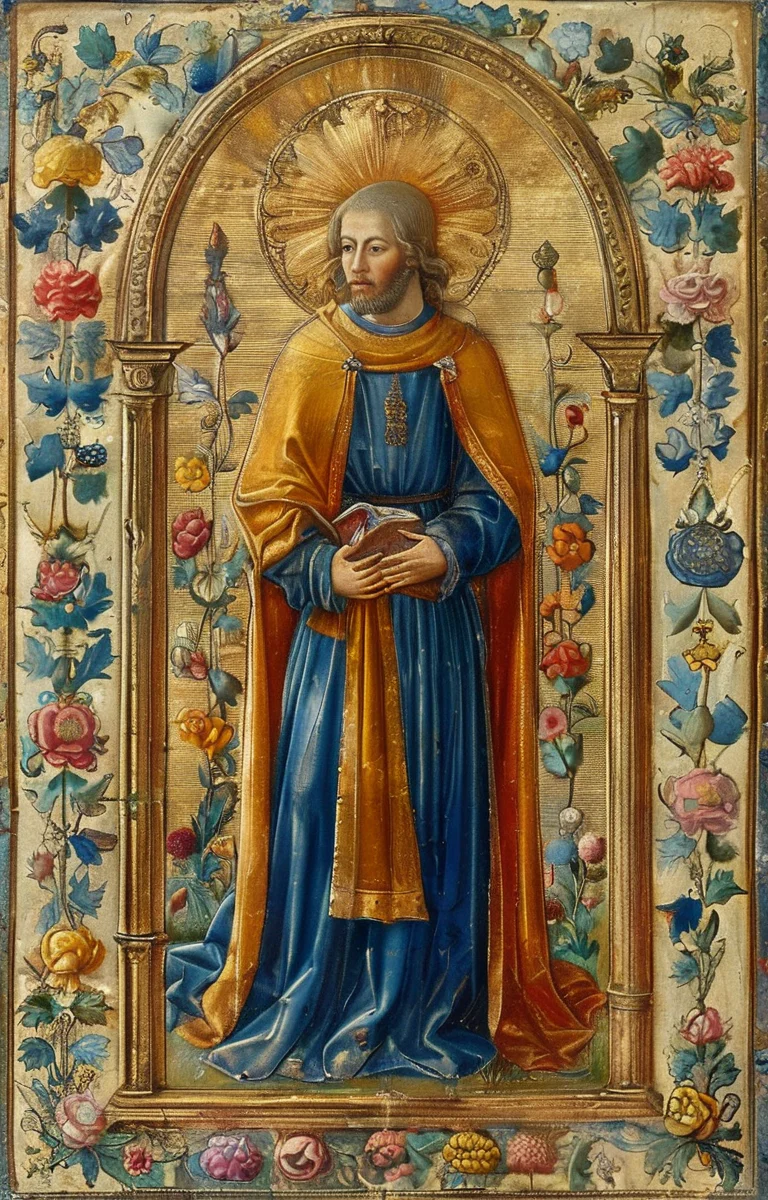 masterpiece,best quality,<lora:tbh294-sdxl:0.9>,illustration,style of Illuminated manuscript portrait of noble man