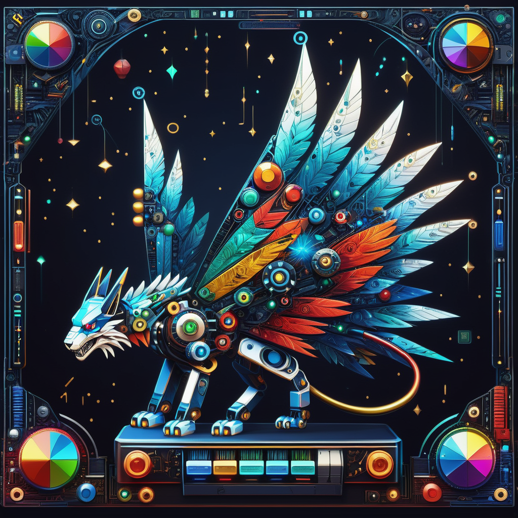 ((best quality)), ((masterpiece)), (hyper detailed), Huge Setup, Embossed Designs,Power Inputs,Error Messages,QR Codes,Detachable Units, Morse Code, Polished, , <lora:DonMF41ryW1ng5XL:1>