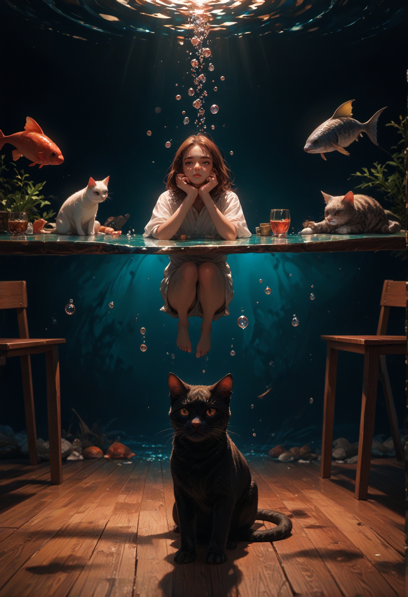 score_9,score_8_up,score_7_up,embedding:zPDXL2, film grain,Cinematic Lighting, Expressiveh,th3rm4l,colorful, , sitting, water, cup, no humans, animal, border, table, cat, alcohol, drinking glass, fish, bubble, underwater, air bubble, surreal<lora:增强\(收藏)\sdxl_lightning_8step_lora.safetensors:1.0:1.0> <lora:增强\(收藏)\Expressive_H-000001.safetensors:0.4:0.4> <lora:增强\(收藏)\Hands XL 4.safetensors:1.0:1.0> <lora:增强\(收藏)\glowneon_xl_v1.safetensors:0.5:0.5> <lora:extremely detailed (no trigger).safetensors:1.0:1.0> <lora:Vixon\(收藏)\Vixon's Pony Styles Thermal.safetensors:0.4:0.4> <lora:增强\(收藏)\sinfully_stylish_PONY_0.2.safetensors:0.4:0.4>