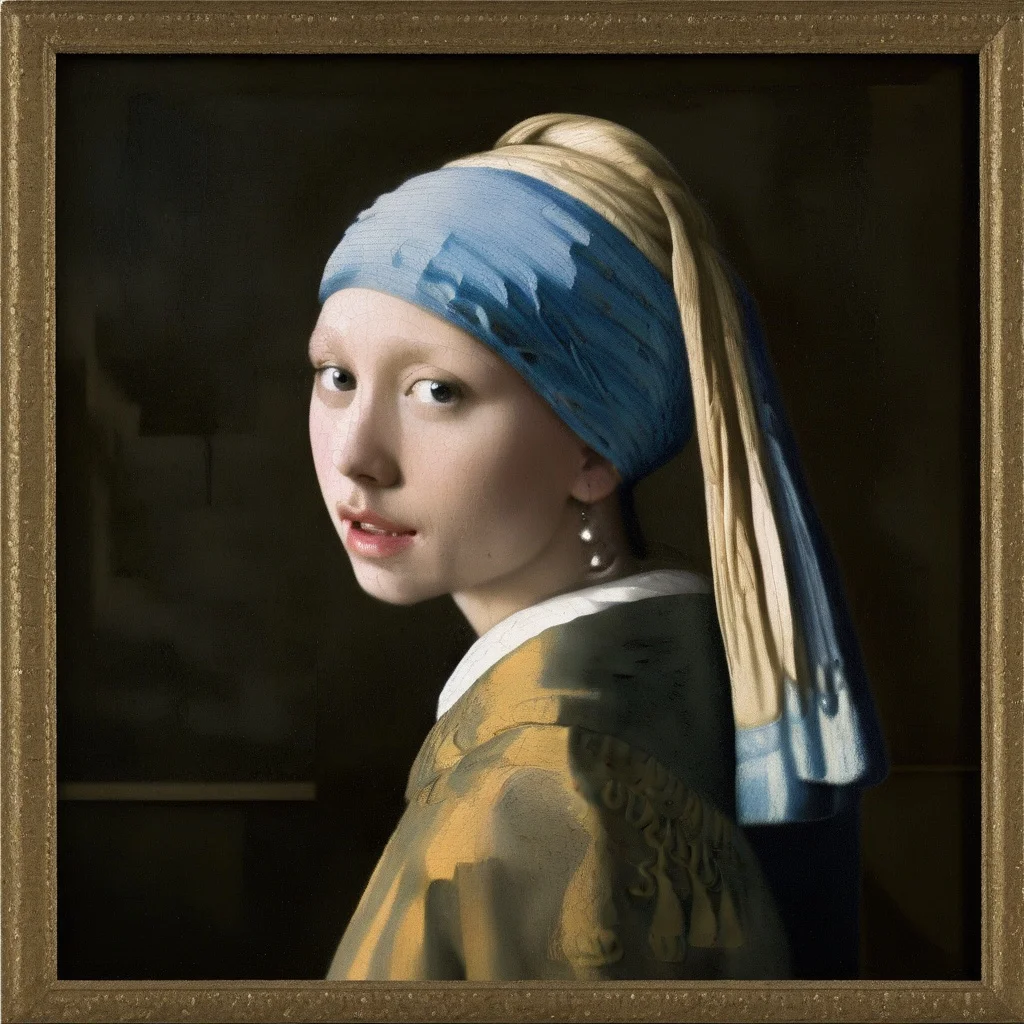 a painting of a girl with a pearl earring <lora:JohannesVermeerXL_v1:1>