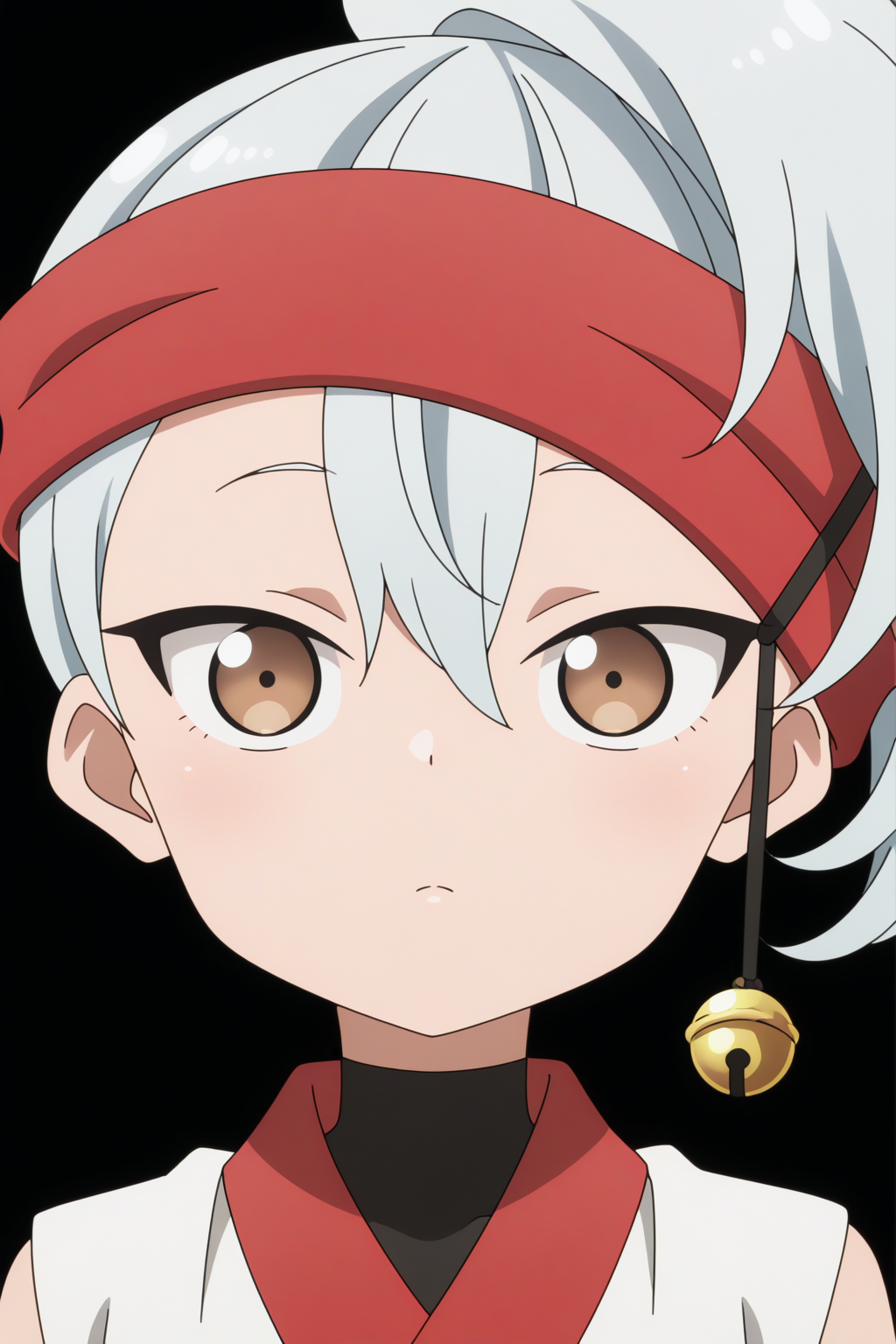 anime coloring, newest, masterpiece, Uikyou, upper body <lora:Kunoichi_Tsubaki_no_Mune_no_Uchi_-_Uikyou_-_illustrious:0.8>