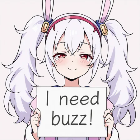 masterpiece,best quality,amazing quality,absurdres,Very detailed drawing, Beautiful girl, Super high-class illustration, Beautiful composition, Highly detailed, High resolution, Very aesthetic, High quality, High resolution, Masterpiece, Best Quality, high quality, detail, super detailed, beautiful, exquisite, insane details, hyper detail, dynamic angle, expressive face expression,
masterpiece, best quality, detailed, ultra detailed, extremely detailed CG, very detailed, complex, professional quality, high resolution, 4K, 8K, absurd, HD, vivid quality, sharp focus, rich contrast,
lively, lively and cheerful, dynamic, smiling, seductive smile, mischievous expression, anime style, high quality, illustration, very detailed, anime style, dynamic angle, pretty woman, alone,  expressive face,
Laffey, looking sad, almost crying,
need_buzz, holding sign,
