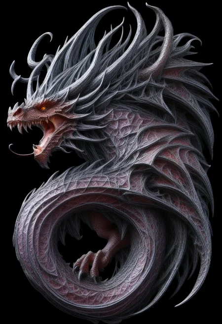 masterpiece, best quality,highly detailed and hyper realistic, (((A fabulous dragon made from glass)))