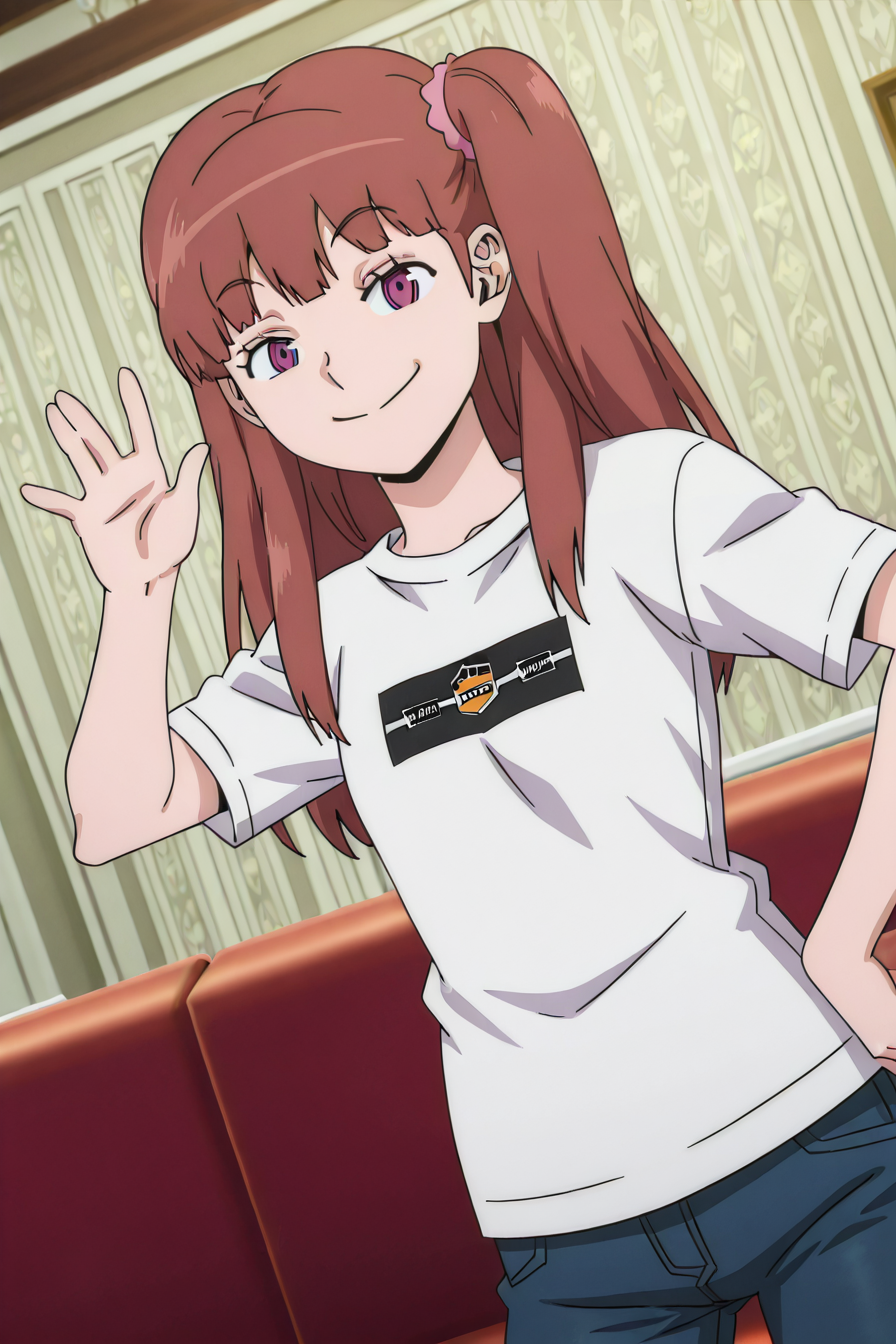 detailed background,  posing,
<lora:worldtrigger.il:1>,
worldtrigger,
hikari, 
shirt, jeans, 
looking at viewer,