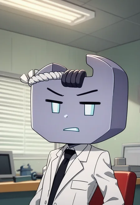 score_9, score_8_up, score_7_up BREAK
wrench kun, upper body, indoors, <lora:Wrench kun LoRA PDXL Anzhc:1>, solo, suit,