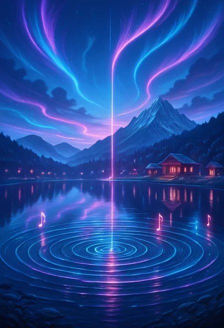 masterpiece, best quality,   AdFF, ripples, blue theme, lake, scenery, nature,   <lora:AudioFileFuture_IXL_v1:1.0>,