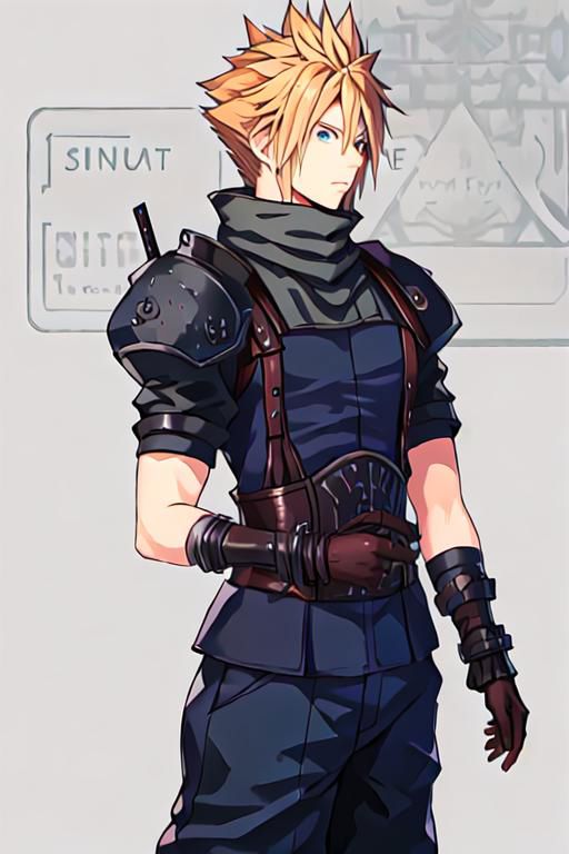 cloud strife, shinra_infantry_uniform