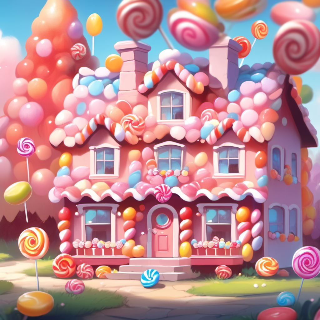 <lora:[XL]Pixar:1>, A candy house