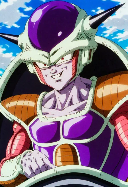 2D (close Portrait:1.1) 1Frieza in a Ship, (best quality, masterpiece, detailed, highly detailed face) (Smiling:1.6),(high definition face:1.0),(detailed eyes:1.0) open mouth, red eyes,8k,(Shutter), (solo), amazing perspective, profesional composition ,