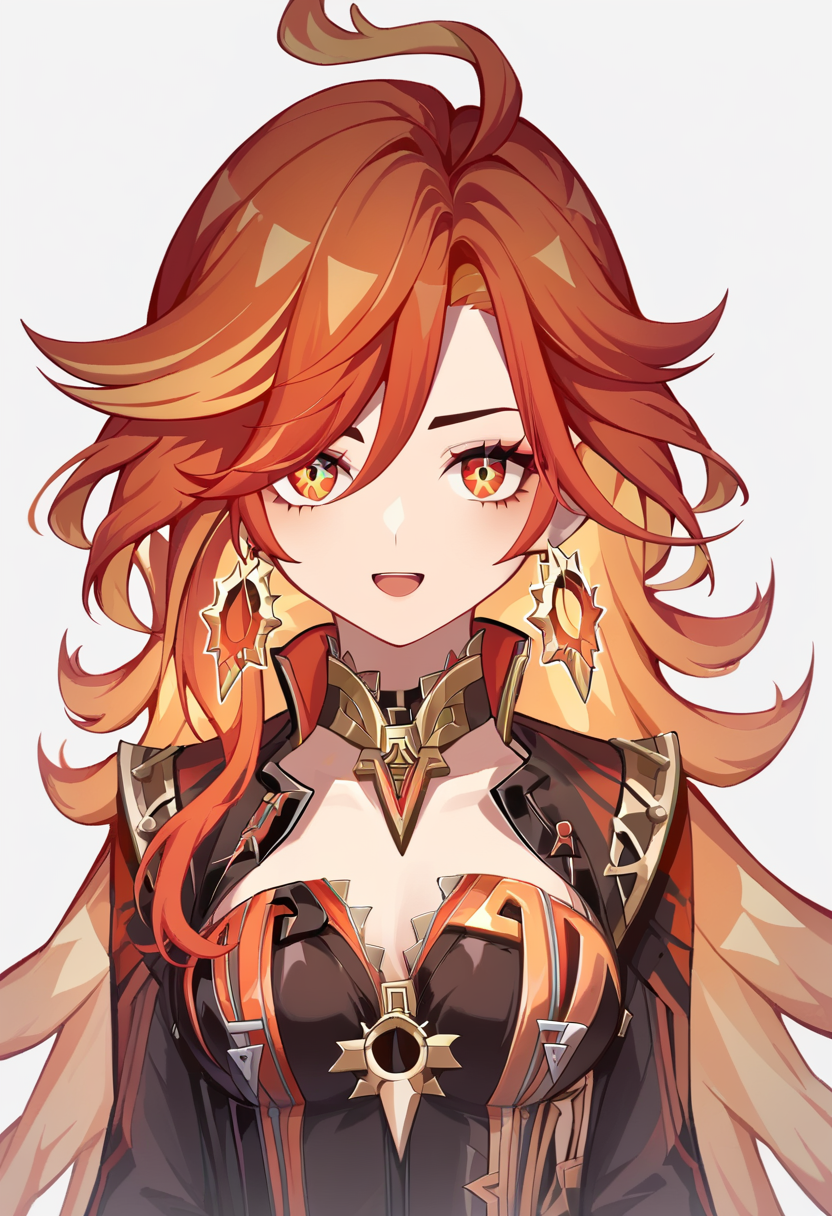 score_9,score_8_up,score_7_up,<lora:mavuika_(genshin_impact)_pony:1>,cleavage,open_hands,chibi,solo,open_mouth,fire,:d,1girl,mavuika_(genshin_impact),earrings,jacket,long_sleeves,black_gloves,upper_body,