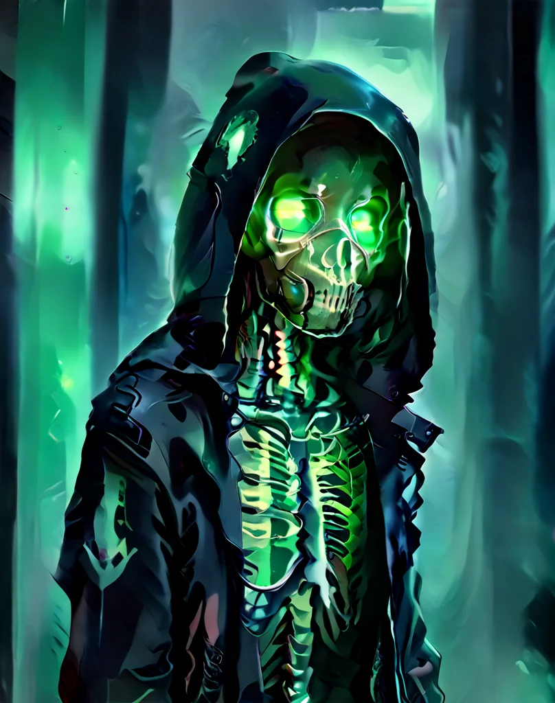 masterpiece,absurd resolution,8k, score_9, score_8_up, score_7_up, score_6_up, score_5_up, score_4_up, , BREAK
1man,solo,hood shade,no face,only glowing eyes,monster,hood,green glowing eyes,shaded face,not visible face,dark jacket,dark hood,open jacket,glowing green skeleton body,translcent dark skin,see-trought body,overalldetail,wearing cyberpunk gasmask,monster nitro style gasmask,green neon,realistic shadows,natural lights,detailed futuristic gasmask with green neon and green fog coming out of it
, <lora:MonsterNitroPony:0.6>, NitroEnergy,
, <lora:LowKeyLightsPony:0.8> ,LowKeyLights, <lora:TranslucentVisibility_pony:1> TranslucentVisibility