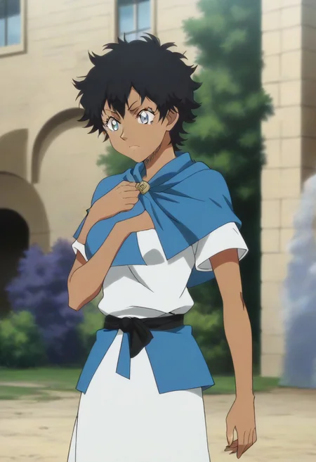 <lora:SlimesSolMaron:1>, , slimes_solmaron, black hair,dark skin,,light blue eyes ,,,,,, ,,,, anime coloring,anime screencap, 1girl,Solo ,, anime,PUFFY nipple,huge breasts,official art,,Uncensored ,Unedited ,,,,,,,,,,,,,,,