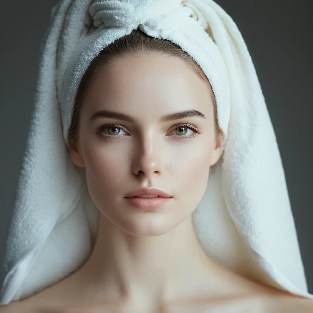 cinematic film still of <lora:High-key lighting Style:1>
bright light, bright, a woman with a white towel on her head High-key lighting Style,1girl,solo,long hair,looking at viewer,simple background,white background,bare shoulders,white hair,lips,makeup,pale skin,realistic,white theme, shallow depth of field, vignette, highly detailed, high budget, bokeh, cinemascope, moody, epic, gorgeous, film grain, grainy