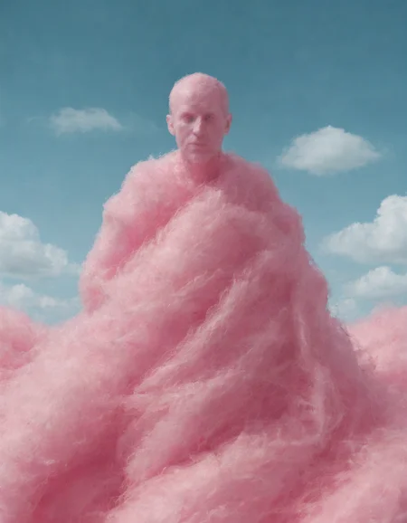 <lora:ccnd:0.8>a person made out of ccnd, surreal background