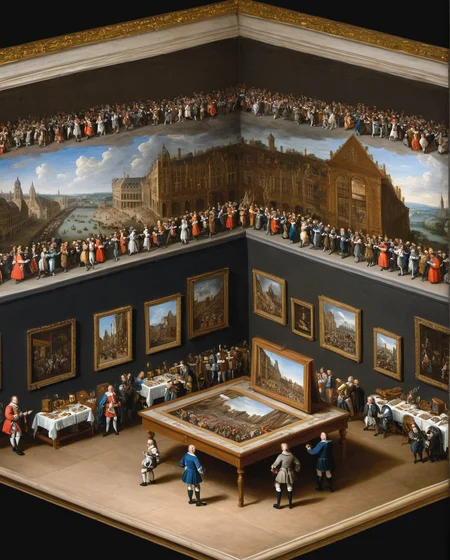 isometric <lora:IsoPixel_SDXL:1>, a painting of David Teniers, Archduke Leopold William in his Gallery at Brussels, 1650-1652, Kunsthistorisches Museum, Vienna, Austria. Johan Zoffany, Tribuna of the Uffizi, 1772-1778, Royal Collection, Windsor, UK on the Sistine Chapel ceiling
<lora:FaeTastic:0.6>