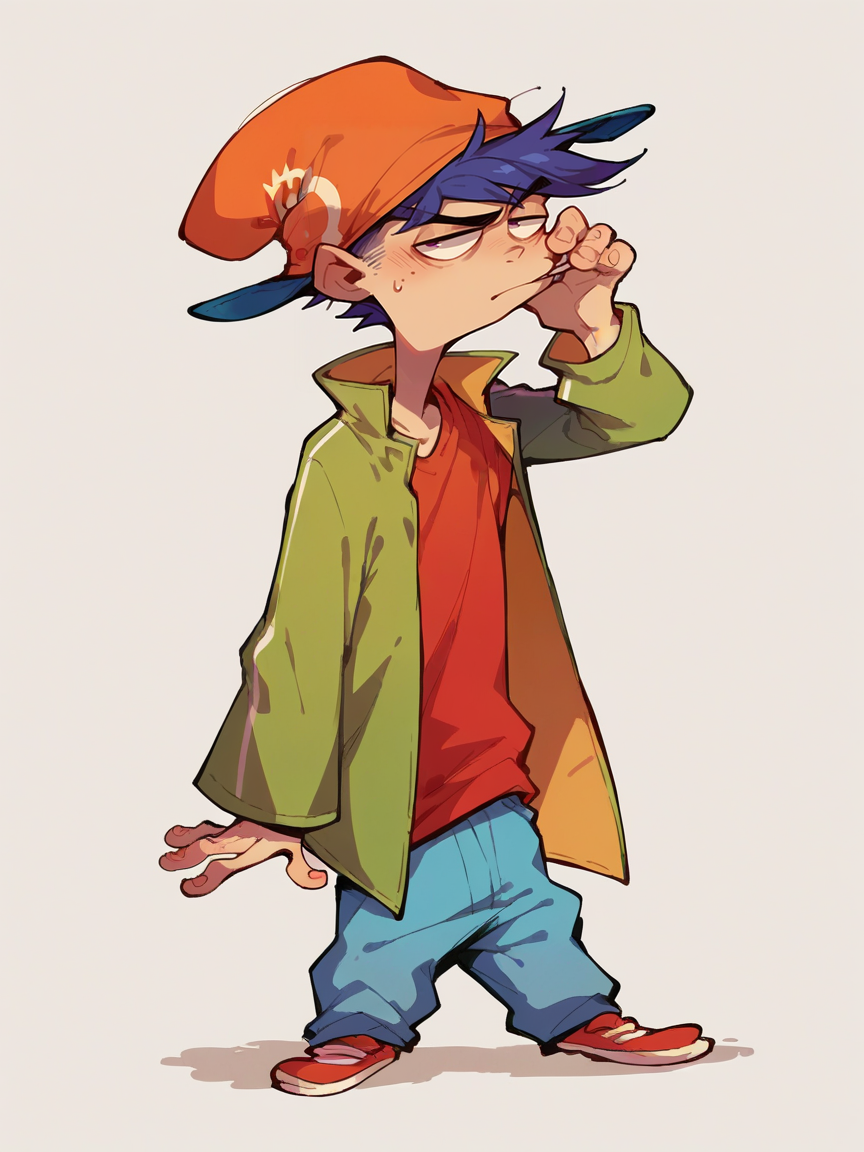 score_9, score_8_up, score_7_up, score_6_up,    <lora:ededdneddyXLP:0.9> ededdneddy, 1boy, hat, solo