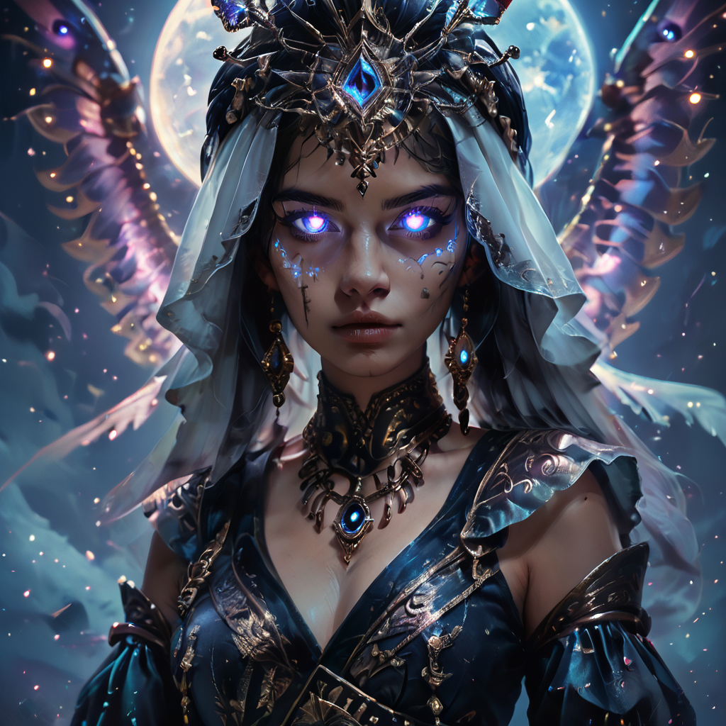 score_9, score_8_up, score_7_up,,
<lora:celestial_warriorPony:0.8> ,celestialwarrior, overalldetail,facedetail,eye detail,
1girl, solo, jewelry, looking at viewer, glowing eyes,night,hands down