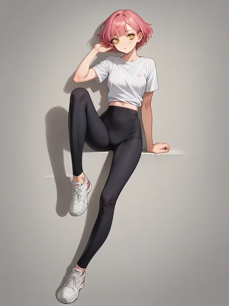 score_9, score_8_up, score_7_up, score_6_up, source_anime, BREAK <lora:leggings_v2.6-pony:1.0>
1girl,
black leggings, textured leggings,
short hair, pink hair, yellow eyes, knee up,