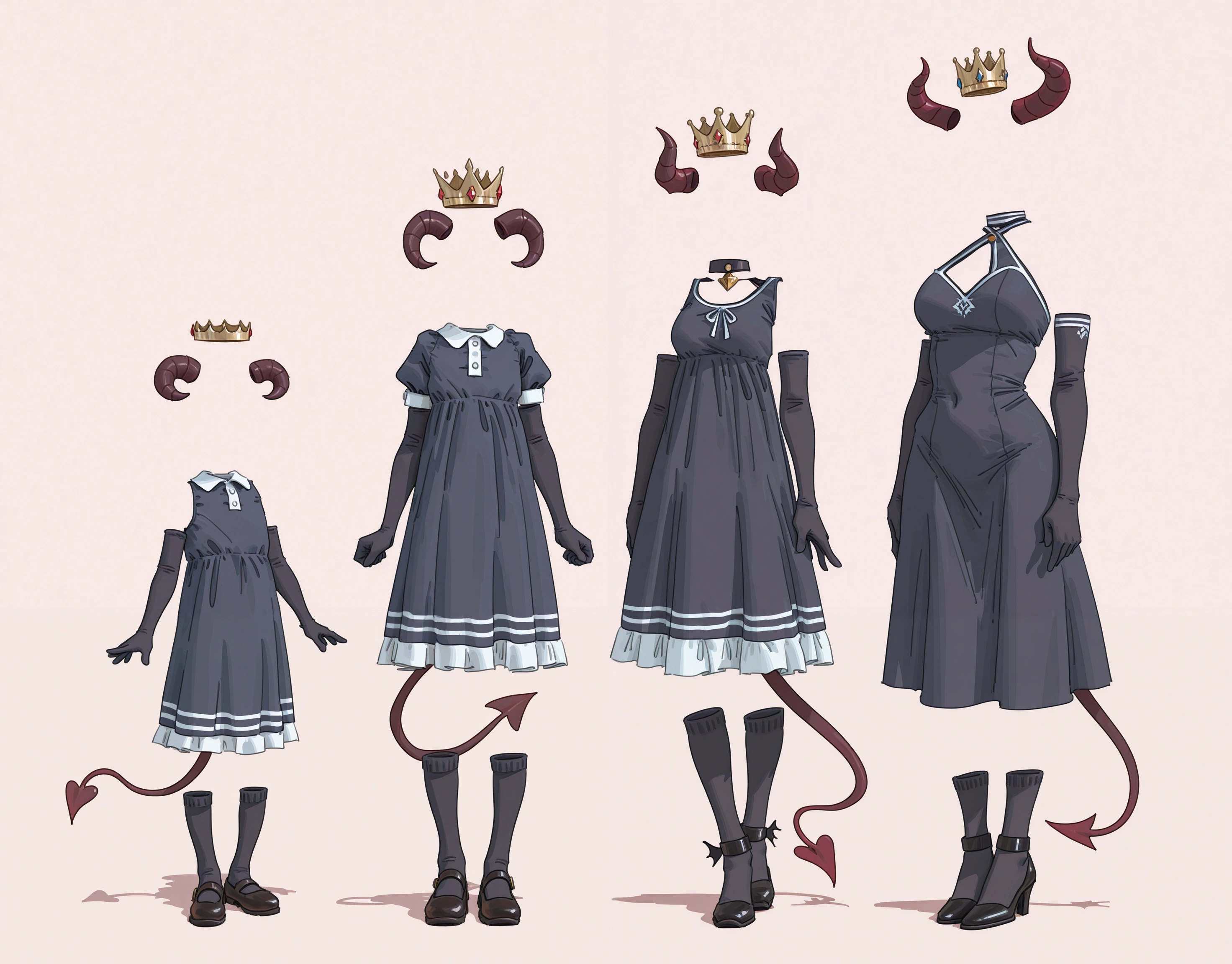 1girl,
age progression, multiple views,
invisible,
dress, elbow gloves, 
demon horns, crown, demon tail, 
xi zhang, 
masterpiece, very awa, best quality,  
<lora:concept_ageprog-rls:1> 
<lora:concept_invisible-ill:1>