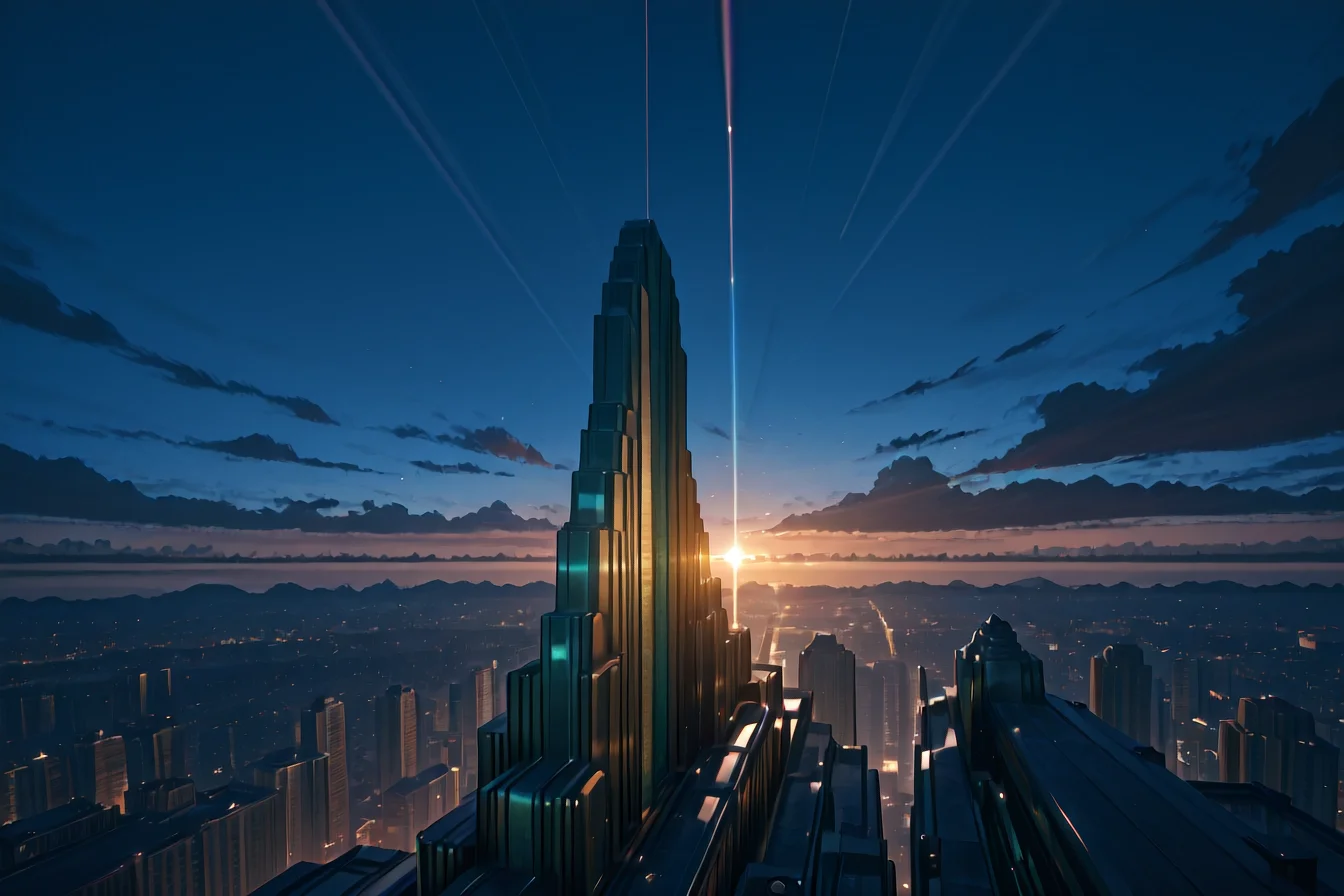 8K, In'ei, chiaroscuro, volumetric lighting, perfect depth of field shot, beautiful, sharp focus, crisp details, subsurface scattering and reflections, photographic realism, bright vivid colors, 8K CGI render,
<lora:Art_Deco_(Architecture)_(Illustrious)_(AD):1> Art Deco, building, city, <lora:3dSliderPony_v10:1> <lora:NOOB_vp1_detailer_by_volnovik_v1:1> <lora:color_model:1> colorfantasystyle, landscape, <lora:more_details:0.8> <lora:NTR_MIX_4.0_LORA:1>
skyscrapers, idealistic skyscraper, scenery, dutch angle, limestone and bronze, art deco architectural masterpiece,
BREAK zPDXL, Smooth Quality,