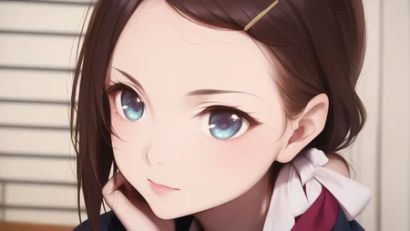 score_9, score_8_up, score_7_up, 1girl, <lora:akina.pony:0.8>, akina, parted bangs,, <lora:School_Uniform:0.8>,, <lora:GloryPonyXL2-09:0.8>,,, score_9, score_8_up, score_7_up, score_6_up, score_5_up, score_4_up, big breasts, cleavage, slim body, (an extremely delicate and beautiful), kawaii, cute, very big eyes, Aesthetic Anime Eyes, small face, large breasts,, (8k, masterpiece, best quality, ultra-detailed), cinematic lighting, Intricate, High Detail, Sharp focus, dramatic, masterpiece, best quality, ultra-detailed, detailed, detailed body, detailed face