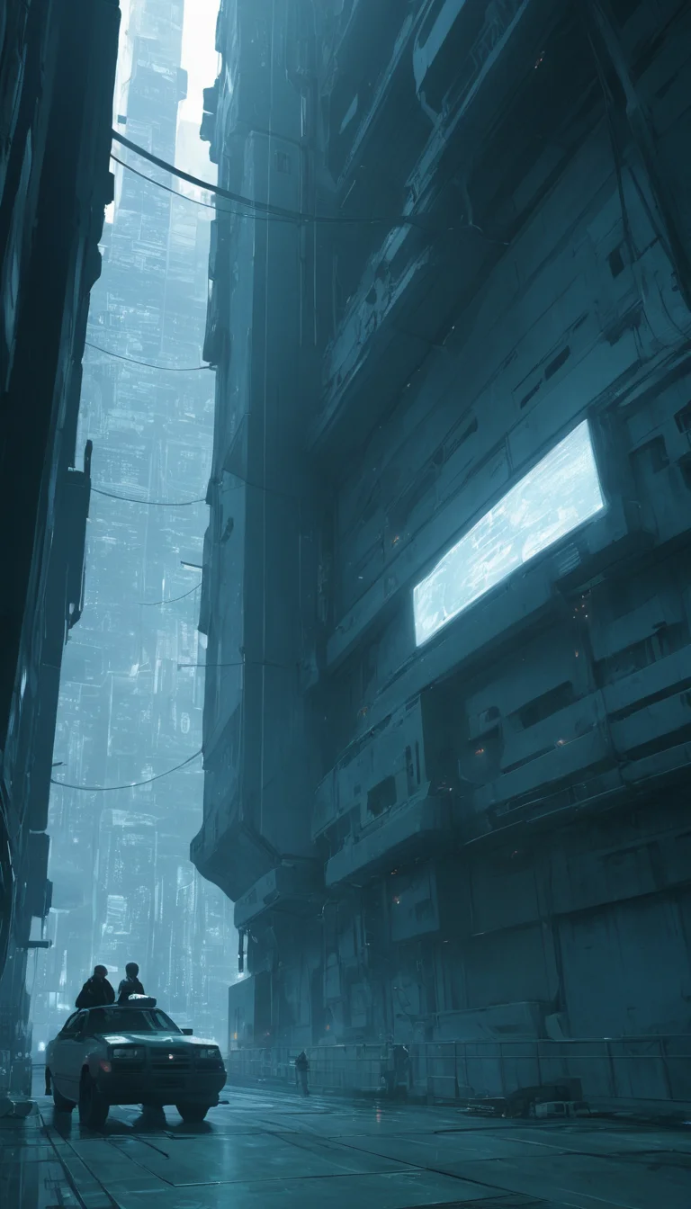 concept art Cinematic scene, Kusanagi Motoko, Ghost in the Shell, detailed background, masterpiece, best quality, high quality, highres, absurdres <lora:kusanagi_motoko:1> . digital artwork, illustrative, painterly, matte painting, highly detailed