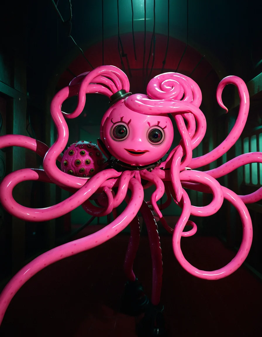 cinematic still poppyplaytimelora, horror (theme), tentacles, pink skin . emotional, harmonious, vignette, 4k epic detailed, shot on kodak, 35mm photo, sharp focus, high budget, cinemascope, moody, epic, gorgeous, film grain, grainy, poppyplaytimelora, horror (theme), tentacles, pink skin, highly detailed, magic professional, mystical, vibrant, magical atmosphere, strong crisp, sharp focus, cinematic, complex, glowing, appealing, deep, dynamic, attractive, very intricate, cool, creative, epic, new, colorful, color, light, best, awesome, futuristic, fashionable, sleek